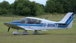 G-BRNT @ EGTH - 1. G-BRNT preparing to depart the Shuttleworth Military Pagent Airshow, July 2015.