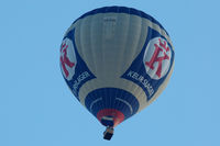 PH-VVK @ N.A. - Ultramagic N-250 hot-air balloon on an evening flight over the town of Papendrecht in the Netherlands. The adds are for the Dutch butcher franchise Keurslager. - by Van Propeller
