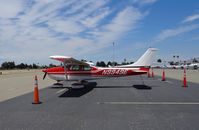 N9949E @ KRHV - A transient 1975 Cessna 182P (KEYT LLC - MISSOULA, MT) visiting Reid Hillview Airport, CA. - by Chris Leipelt