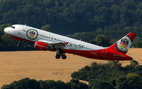D-ABFK @ EDDR - departure to Palma via RW27 - by Friedrich Becker