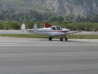 N6564Q @ SZP - 1965 Alon A2 AIRCOUPE, Continental C90 90 Hp, landing roll Rwy 22 - by Doug Robertson