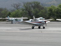 N6564Q @ SZP - 1965 Alon A2 AIRCOUPE, Continental C90 90 Hp, landing roll Rwy 22 - by Doug Robertson