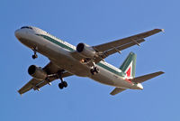 EI-IKB @ EGLL - Airbus A320-214 [1226] (Alitalia) Home~G 09/04/2014. On approach 27R. - by Ray Barber