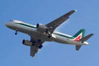 EI-IKB @ EGLL - Airbus A320-214 [1226] (Alitalia) Home~G 09/04/2014. On approach 27R. - by Ray Barber