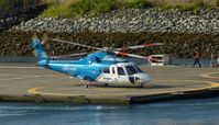 C-GHJW @ CBC7 - Helijet just arrived at Vancouver Harbour Heliport. - by M.L. Jacobs