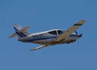 N4JY @ KRHV - A locally based 1976 Rockwell Commander 112TC taking off on runway 31L during the Reid Hillview Airport Day/STEAM Festival. - by Chris Leipelt