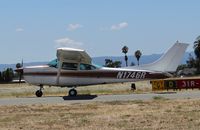 N1746R @ KRHV - A locally based 1978 Cessna 182RG taxing down Y for the EAA Young Eagles program during the Reid Hillview Airport Day/STEAM Festival. - by Chris Leipelt