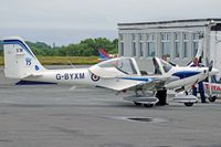 G-BYXM @ EGFH - Tutor, Royal Air Force College Cranwell based, coded XM, seen parked up after displaying at the Wales National Air Show. - by Derek Flewin