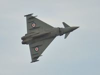 ZK349 - Off airport. Typhoon of 29(R) Squadron RAF in the markings carried by Hawker Hurricane P3576 of 249 Squadron coded GN-A in August 1940. Displaying at the Wales National Airshow. - by Roger Winser
