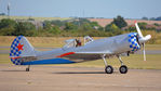F-AZXK @ EGSU - 3. F-AZXK arriving for The Flying Legends Air Show, July 2015. - by Eric.Fishwick