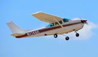 N1746R @ KRHV - A locally based 1978 Cessna 182RG departing during the Reid Hillview Airport Day/STEAM Festival. - by Chris Leipelt