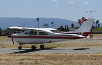 N29113 @ KRHV - A transient 1973 Cessna T210L (SANTA YNEZ, CA) taxing out for departure during the Reid Hillview Airport Day/STEAM Festival. - by Chris Leipelt