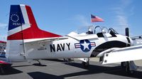 N280CM @ KRHV - A locally based North American T28B on display at the Reid Hillview Airport Day/STEAM Festival. - by Chris Leipelt