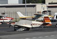 N5534Q @ KSJC - A locally based 1965 Monney M20E sitting at the south GA ramp at San Jose International Airport, CA. - by Chris Leipelt