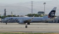 N562AS @ KSJC - Alaska Airlines 2006 Boeing 737-800 rolling down 30R for an IFR flight to Seattle Tacoma Intl Airport at San Jose International Airport, CA. - by Chris Leipelt