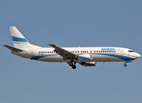 SP-ENB @ LEBL - Landing rwy 25R - by Shunn311