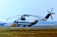 CCCP-06141 @ EGLF - Mil Mi-26 Halo [00935232] (Aeroflot) Farnborough~G 09/09/1984. From a slide. - by Ray Barber
