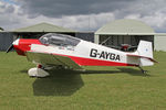 G-AYGA @ X5FB - Jodel D-117 at Fishburn Airfield UK, June 27th 2015. - by Malcolm Clarke