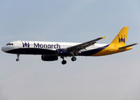 G-OZBN @ LEBL - Landing rwy 25R in new c/s - by Shunn311
