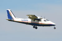 G-RVRX @ EGSH - Landing at Norwich. - by Graham Reeve