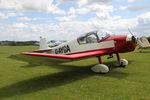 G-AYGA @ X5FB - Jodel D-117 at Fishburn Airfield, June 27th 2015. - by Malcolm Clarke