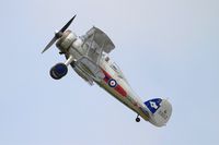 G-GLAD @ LFFQ - Gloster Gladiator II, On display, La Ferté-Alais (LFFQ) Air show 2015 - by Yves-Q