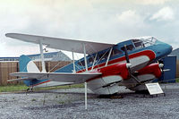 D-IGUN @ EDDL - De Havilland DH.89A Dragon Rapide [6437] (Air Classic) Dusseldorf~D 26/05/1984. From a slide. - by Ray Barber