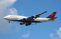 N665US @ DTW - Delta 747-400 - by Florida Metal