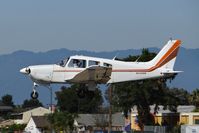 N2496M @ KRHV - A locally based 1977 Piper 28 Cherokee landing on runway 13L (reverse ops) at Reid Hillview Airport, CA. - by Chris Leipelt
