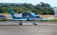 G-HANS @ EGFH - Visiting Robin Dauphin of The Cotswold Aero Club. - by Roger Winser