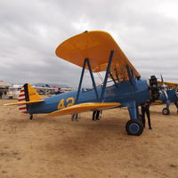 N62585 @ KAWO - 1942 Boeing A75N1 at the 2015 Arlington Fly-In. - by Eric Olsen