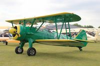 F-AZGR @ LFFQ - Boeing N2S-3 Kaydet (B75N1), Static display, La Ferté-Alais airfield (LFFQ) Airshow 2015 - by Yves-Q