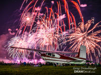 N3261D @ KOSH - The center of my attention at the 2015 Saturday night airshow at Oshkosh 2015 - by Greg Drawbaugh