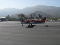N8798E @ SZP - 1976 Piper PA-28R-200 ARROW II, Lycoming O&VO-360 200 Hp, taxi to Rwy 22 - by Doug Robertson