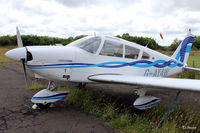 G-AYAW @ X5ES - This ex College of Air Training, Hamble aircraft, with its non-standard additional roof glazing, parked up at Eshott - by Clive Pattle