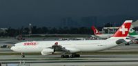 HB-JMG @ KLAX - Swiss, is here taxiing to the gate shortly after arrival at Los Angeles Int'l(KLAX) - by A. Gendorf
