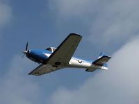 N8667H @ SZP - 1947 North American NAVION, Continental IO-520 285 Hp upgrade, takeoff climb Rwy 22, will fly Young Eagles today - by Doug Robertson