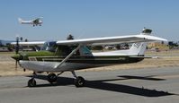 N67384 @ KRHV - A locally based 1978 Cessna 152 taxing back to its shelter at Reid Hillview Airport, CA. - by Chris Leipelt