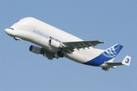 F-GSTC @ LFBO - Airbus A300B4-608ST Beluga, Take off rwy 32L, Toulouse-Blagnac Airport (LFBO-TLS) - by Yves-Q