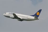 D-ABEC @ LFBO - Boeing 737-330, Take-off Rwy 32L, Toulouse Blagnac Airport (LFBO-TLS) - by Yves-Q