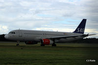 OY-KAM @ EGPH - Taxy for departure from a driech and overcast Edinburgh EGPH - by Clive Pattle