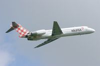 EI-EXA @ LFRB - Boeing 717-2BL, Take off rwy 07R, Brest-Bretagne Airport (LFRB-BES) - by Yves-Q