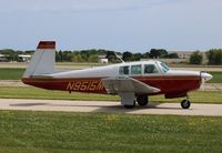 N9515M @ KOSH - Mooney M20F - by Mark Pasqualino