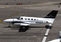 N884LP @ KVGT - Brecton Aviation 1976 Cessna 421C from KLBB repositioning on transient ramp @ North Las Vegas Airport, NV - by Steve Nation