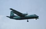 G-ATIG @ LHR - Herald 214 of British Midland Airways on approach to Heathrow in the Spring of 1976. - by Peter Nicholson