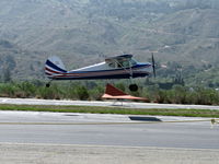 N77J @ SZP - Cessna 140, takeoff climb Rwy 22 - by Doug Robertson