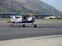 N77J @ SZP - Cessna 140, taxi across Rwy 22 - by Doug Robertson