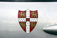 G-AOSK @ EGBT - Close up artwork detail on nose at Turweston EGBT - by Clive Pattle