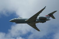 ZJ690 @ EGLF - RAF Global Express Sentinel flyby