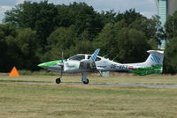 OE-VFT @ EGLF - Departing EGLF